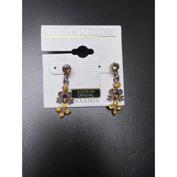 Rebecca Malone Austrian Crystal Earrings - Picture 2 of 3